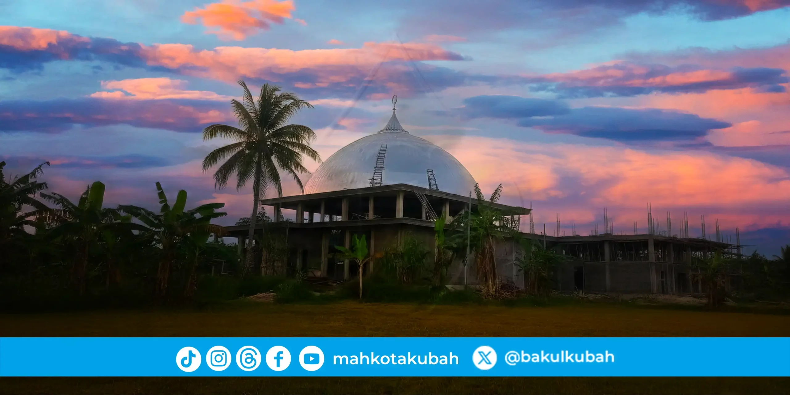 Pemasangan kubah stainless Berau Kalimantan timur_com