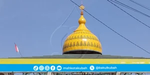 pemasangan kubah dekoratif diameter 3.5m dan 125cm di masjid Al amanah desa lasoani kota palu