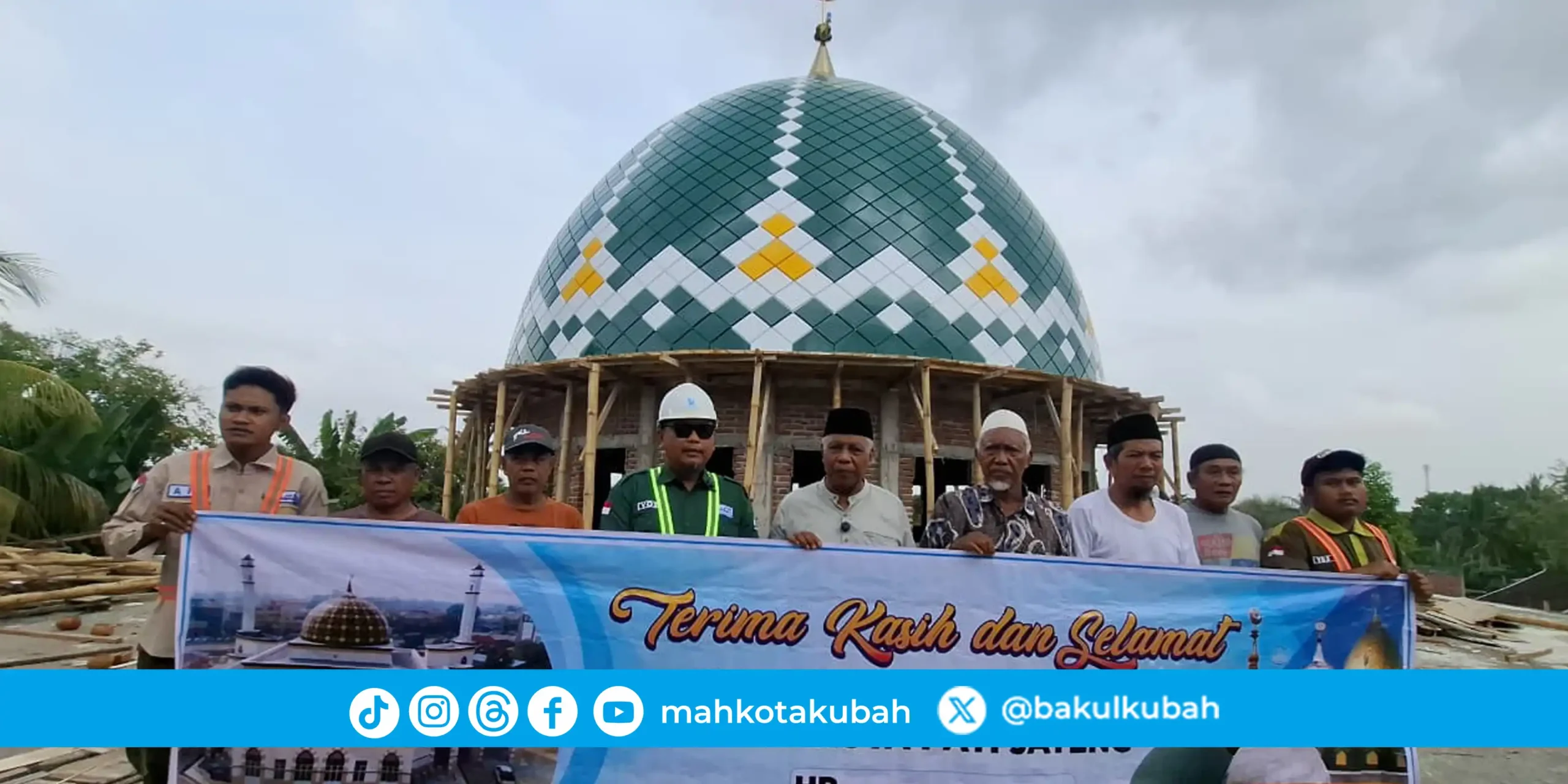 Kesan Pembelian Kubah Masjid Enamel 10 Praya Lombok Tengah